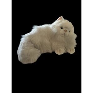 Chosun Int Fluffy Life Size Realistic Plush Cat Himalayan Persian 18” White